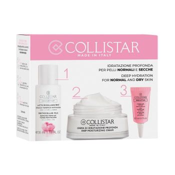 Set cadou Collistar 3 In 1 Micellar Milk 35 Ml + Fresh Moisturizing Gelee Cream Oil Fre 30 Ml + Gel contur ochi 5 Ml (Concentratie: Set pentru ingrijirea tenului, Gramaj: 35 ml + 30 ml + 5 ml)
