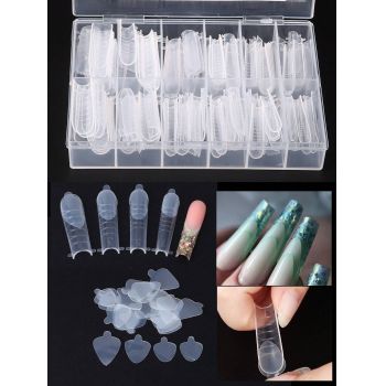 Tipsuri Full Cover Patrat Natural + 24 Stickere Pentru French