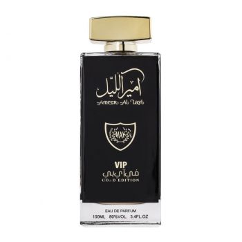 Wadi al Khaleej Amer al Lyal Gold Apa de Parfum, Unisex, 100ml (Concentratie: Apa de Parfum, Gramaj: 100 ml)