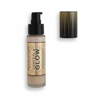 Fond de ten Makeup Revolution Conceal & Glow (Concentratie: Fond de ten, Gramaj: 23 ml, Nuanta fond de ten: F1)