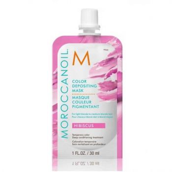 Masca de par nuantatoare Moroccanoil (Concentratie: Masca, Gramaj: 30 ml, Culoare produse: Hibiscus)