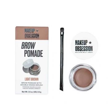 Obsession, Pomada pentru sprancene Makeup Revolution London (Gramaj: 13 g, Concentratie: Fard de sprancene, Culoare produse:  Light Brown)