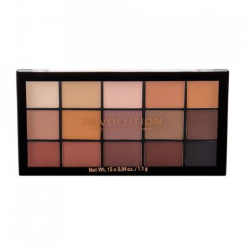 Paleta de farduri Makeup Revolution London Re-Loaded (Concentratie: Trusa de farduri, Gramaj: 16,5 g, Nuanta fard: Basic Mattes)