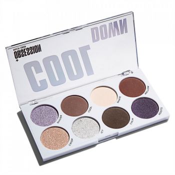 Paleta farduri de pleoape Makeup Revolution Obsession (Concentratie: Trusa de farduri, Gramaj: 13 g, Nuanta fard: Cool Down)