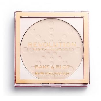 Pudra de obraz Makeup Revolution, Bake And Blot (Concentratie: Pudra, Gramaj: 5,5 g, Culoare produse:  Lace)