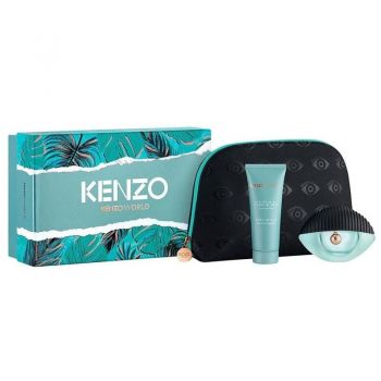 Set cadou Kenzo World (Concentratie: Apa de parfum  + lotiune pentru corp, Gramaj: 50 ml + 75 ml)