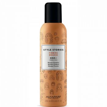 Spuma de par puternica Alfaparf Style Stories Firming Mousse (Concentratie: Styling, Gramaj: 250 ml)