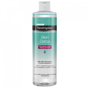 Apă micelară cu triplă acțiune Neutrogena Skin Detox (Gramaj: 400 ml, Concentratie: Apa micelara)