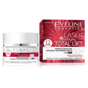 Crema de fata Eveline Cosmetics Laser Therapy Total Lift 50+ (Concentratie: Crema pentru fata, Gramaj: 50 ml)