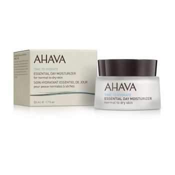 Crema hidratanta de zi pentru ten normal sau uscat Time to Hydrate Essential, Ahava (Concentratie: Crema, Gramaj: 50 ml) ieftin