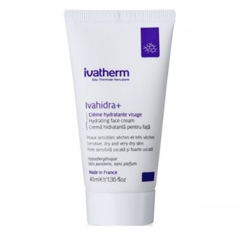 Crema hidratanta pentru fata Ivahidra+ Ivatherm (Concentratie: Crema, Gramaj: 40 ml)