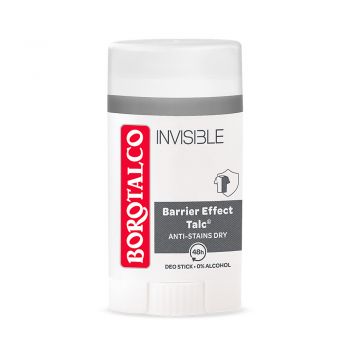 Deodorant stick Invisible, Borotalco (Gramaj: 40 ml, Concentratie: 3 buc)