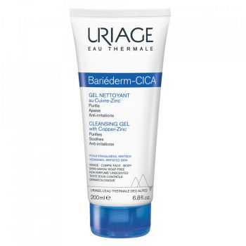 Gel de curatare Bariederm Cica Uriage (Gramaj: 200 ml, Concentratie: Gel de curatare)