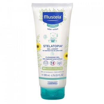 Gel de curatare pentru piele atopica Stelatopia, Mustela (Concentratie: Gel de dus, Gramaj: 200 ml)