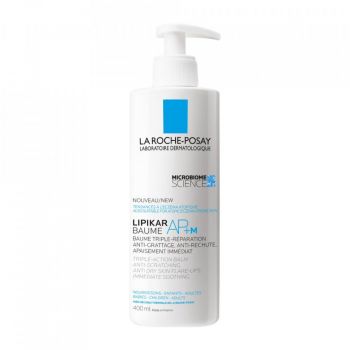 Balsam cu tripla actiune impotriva puseurilor de uscaciune a pielii La Roche-Posay Lipikar Baume AP+M (Concentratie: Balsam, Gramaj: 400 ml)