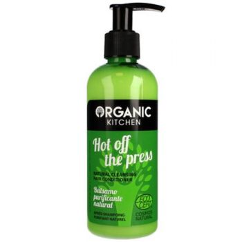 Balsam natural pentru toate tipurile de par cu Menta si Castraveti, Organic Kitchen (Concentratie: Balsam, Gramaj: 260 ml)