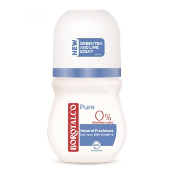 Deodorant Roll-On Borotalco Pure Natural Freshness (Gramaj: 50 ml, Concentratie: 3 buc) ieftin