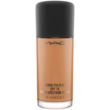 Fond de ten MAC Studio Fix Fluid, SPF 15, 30 ml (Concentratie: Fond de ten, Gramaj: 30 ml, Nuanta fond de ten: NC50)
