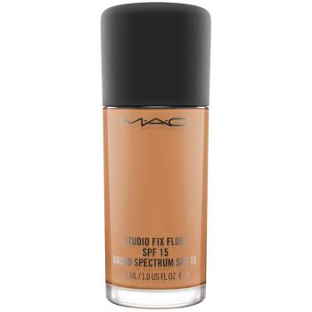 Fond de ten MAC Studio Fix Fluid, SPF 15, 30 ml (Concentratie: Fond de ten, Gramaj: 30 ml, Nuanta fond de ten: NC50)