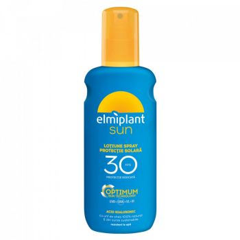 Lotiune spray cu protectie solara ridicata SPF 30 Optimum Sun Elmiplant (Concentratie: Lotiune, Gramaj: 200 ml)