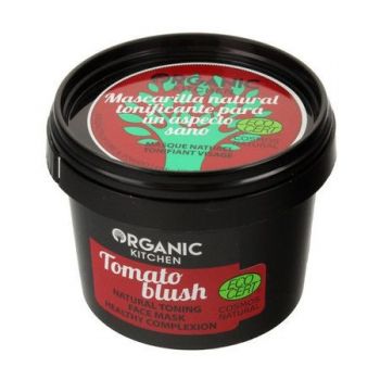 Masca naturala de tonifiere cu Lime si frunze de Tomate, Organic Kitchen (Gramaj: 100 ml, Concentratie: Masca de fata) ieftin