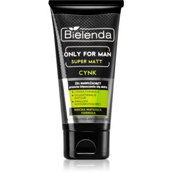 Bielenda Only for Men Super Mat gel hidratant pentru piele lucioasa cu pori dilatati