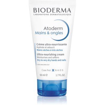 Bioderma Atoderm Cream Hand & Nails crema de maini pentru piele foarte sensibila sau cu dermatita atopica