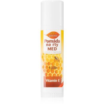 Bione Cosmetics Honey + Q10 balsam de buze protector si regenerator cu vitamina E ieftin