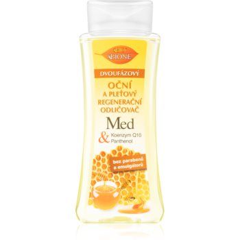 Bione Cosmetics Honey + Q10 demachiant in doua faze pentru față și ochi