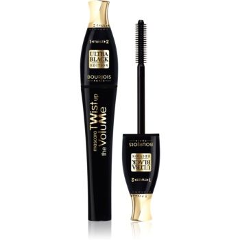 Bourjois Twist Up The Volume mascara cu efect de volum perie 2 in 1