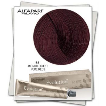 Alfaparf Milano Evolution of the Color Vopsea Permanenta (Concentratie: Vopsea permanenta, Gramaj: 60 ml, Culoare vopsea: 6.6 Biondo Scuro Pure Reds) ieftina