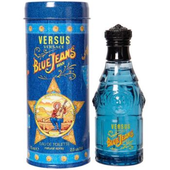 Blue Jeans Versace, Apa de Toaleta, Barbati (Concentratie: Apa de Toaleta, Gramaj: 75 ml) Blue Jeans Versace, Apa de Toaleta, Barbati (Concentratie: Apa de Toaleta, Gramaj: 75 ml)