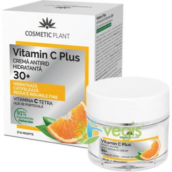 Crema antirid hidratanta 30+ Vitamin C Plus Cosmetic Plant (Concentratie: Crema pentru fata, Gramaj: 50 ml)