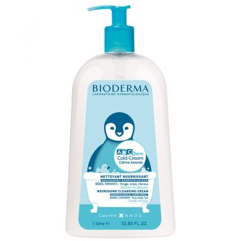 Crema de spalare ABCDerm Cold Cream Bioderma (Concentratie: Gel de dus, Gramaj: 1000 ml)