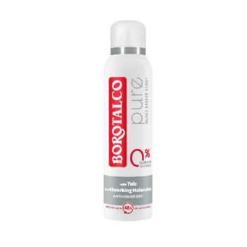 Deodorant Spray Borotalco Pure (Gramaj: 150 ml, Concentratie: 3 buc)