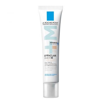 Gel-crema anti-imperfectiuni cu pigment de culoare, Nuanta Light,t Effaclar Duo+M La Roche-Posay, 40 ml (Concentratie: Crema, Gramaj: 40 ml, Nuanta fond de ten: Medium)