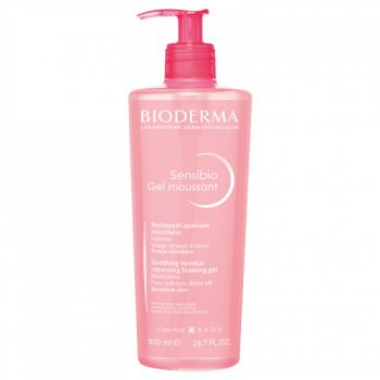 Gel spumant calmant si hidratant Sensibio Bioderma (Gramaj: 200 ml, Concentratie: Gel de curatare)