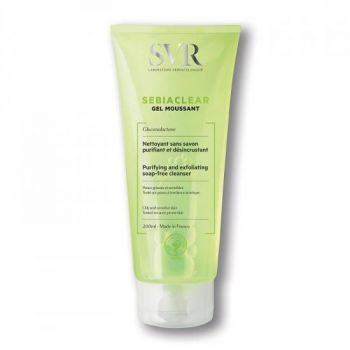 Gel spumant de curatare Sebiaclear SVR Laboratoires (Gramaj: 200 ml, Concentratie: Gel de curatare)