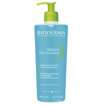 Gel spumant Sebium Bioderma (Gramaj: 500 ml, Concentratie: Gel de curatare) ieftin
