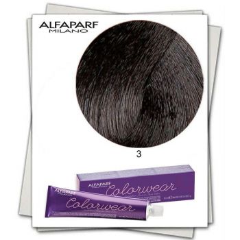 Vopsea Fara Amoniac Alfaparf Milano Color Wear (Concentratie: Vopsea permanenta, Gramaj: 60 ml, Culoare vopsea: 3 Castano Scuro)