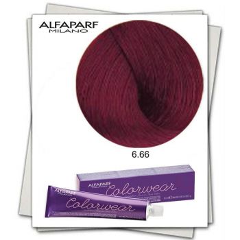 Vopsea Fara Amoniac Alfaparf Milano Color Wear (Concentratie: Vopsea permanenta, Gramaj: 60 ml, Culoare vopsea: 6.66 Biondo Scuro Rosso Intenso)