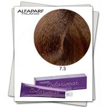 Vopsea Fara Amoniac Alfaparf Milano Color Wear (Concentratie: Vopsea permanenta, Gramaj: 60 ml, Culoare vopsea: 7.3 Biondo Medio Dorato)