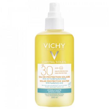 Apa de protectie solara Hydra cu SPF 30 Vichy Capital Soleil, 200 ml