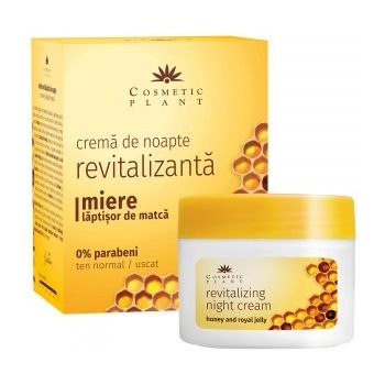Crema de noapte revitalizanta cu miere si laptisor de matca Cosmetic Plant (Concentratie: Crema pentru fata, Gramaj: 50 ml)