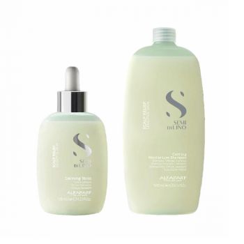 Set pentru scalp sensibil Alfaparf Milano Calming Sampon 1000 ml + Tonic Calmant 125 ml (Gramaj: 1000 ml + 125 ml)