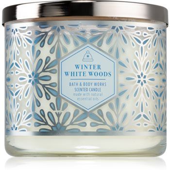 Bath & Body Works Winter White Woods lumânare parfumată ieftin