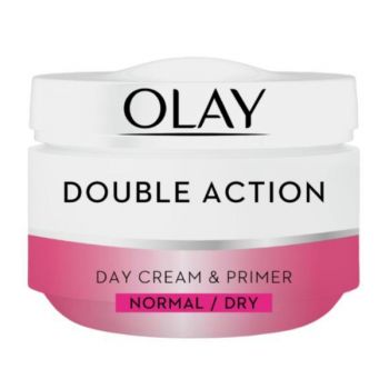 Crema de zi pentru ten normal si uscat Olay Double Action Day Cream & Primer, 50 ml