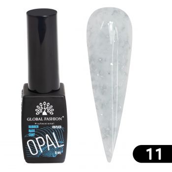 Rubber Base Opal Flakes Global Fashion 8 ml, 11
