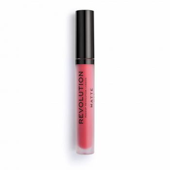 Ruj lichid Makeup Revolution, Matte, Vegan, 3 ml (Nuanta Ruj: 141 Rouge)