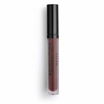 Ruj lichid Makeup Revolution, Matte, Vegan, 3 ml (Nuanta Ruj: 149 Plum)